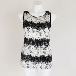 𝅺LOFT Spotted Sequin Shell, Size S